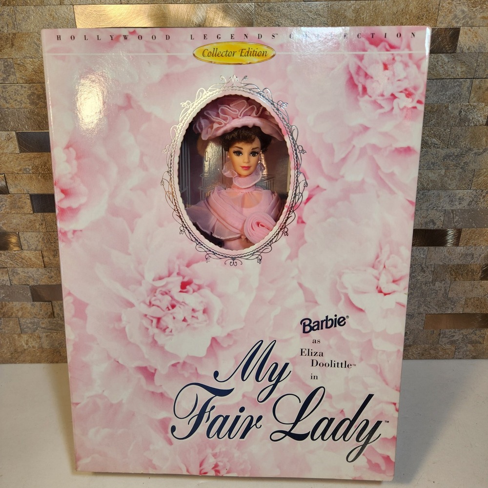 Barbie My Fair Lady Eliza Doolittle Hollywood Legend Pink Gown Mattel 15501 1995